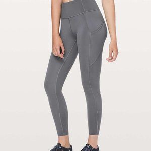 Lululemon Fast and Free High-Rise Tight 25" | Grey, Size 6